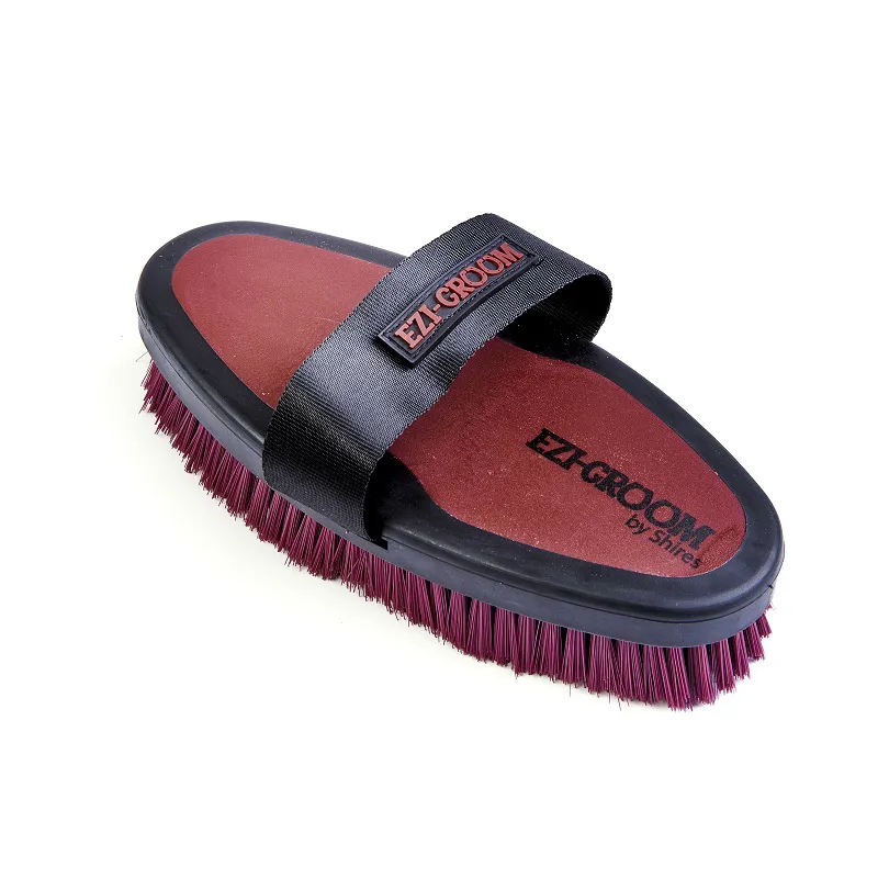 EZI -GROOM Grip Large Body Brush in Burgundy